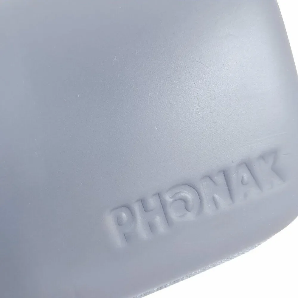 PHONAK Hearing‎ Aid Clamshell Case Storage Travel bag grey gray zipper